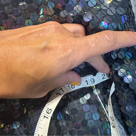 Diane Gilman 100%‎ silk sequins jacket L NWT - Picture 6 of 16